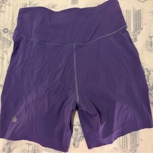 lululemon Purple Bike Shorts